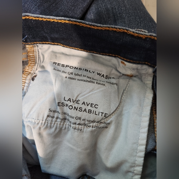 FRAME Le High Straight Jeans Raw Edge Hem Size 27 - Picture 6 of 6